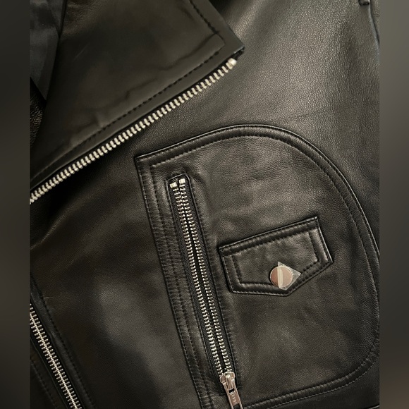 Short Style Soft Leather Jacket - Picture 3 of 6